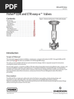 Fisher R EDR and ETR Easy Et Valves: Scope of Manual