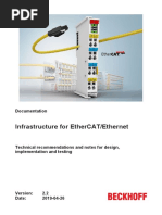 Infrastructure For Ethercat/Ethernet: Documentation