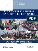 Instrucción Del Plan de Escuelas Abiertas en Agosto Bicentenariorevisadog14!07!21