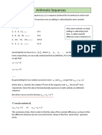 Arithmetic Sequences Site Edition