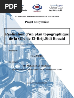 Réalisation D'un Plan Topographique de La Ville de El-Brij, Sidi Bouzid.