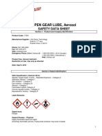 Open Gear Lube, Aerosol: Safety Data Sheet