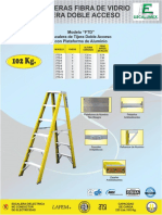 Escalera de Tijera Doble (Escalumex) - Fibra de Vidrio