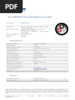 3x14 AWG 600V Overall Shielded Control Cable - 8BCP103xxx