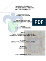 Repaso Química, Termodinámica y Equilibrio Químico