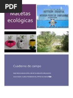 Cuaderno de Campo de Macetas Ecológicas