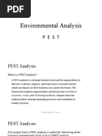 Environmental Analysis: P E S T