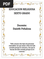 Modulo de Religion Grado Sexto