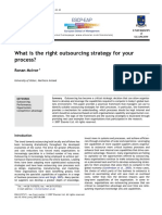 What Is The Right Outsourcing Strategy For Your Process?: Ronan Mcivor