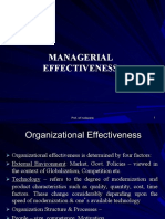 Managerial Effectiveness