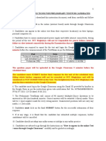 Instructions Priliminary Test Final