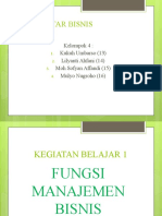 Presentasi Modul 5 Pengantar Bisnis Manajemen Bisnis Dan Organisasi Pada Pasar Sekarang