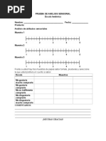 Prueba de Análisis Sensorial