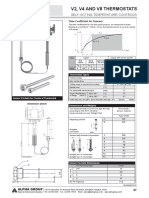 V2, V4 and V8 Thermostats: Self-Acting Temperature Controls
