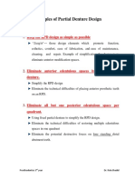 Principles of Partial Denture Design