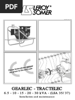 Gearlec - Tractelec 6,5 - 10 - 15 - 20 - 30 Kva (Lsa 3537)