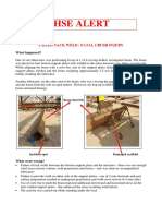 Failed Tack Weld - Fatal Crush Injruy