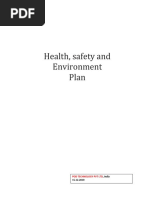 Health, Safety and Environment Plan: Pod Technology PVT LTD