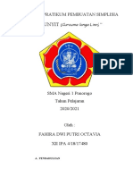 Laporan Pratikum Pembuatan Simplisia