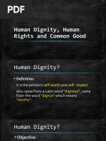 Human Dignity Human Rights and Common Good