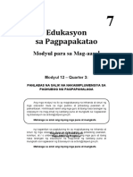 Edukasyon Sa Pagpapakatao: Modyul para Sa Mag-Aara