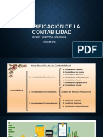 Clasificacion de La Contabilidad