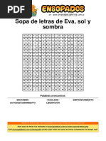 Sopa de Letras de Eva Sol y Sombra