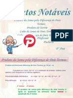 13 - Produtos Notáveis - Produto Da Soma Pela Diferença de Dois Termos, Produto de Stevin, Cubo Da Soma de Dois Termos e