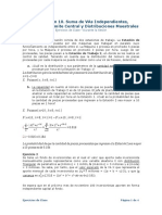 Suma de VAs Independientes, Teorema Del Límite Central y Distribuciones Muestrales