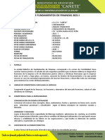 Sílabo de Fundamentos de Finanzas 2021 Modificado