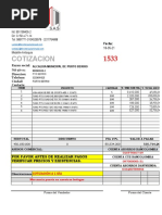 1533 Cotizacion Ferreteria y Laminas