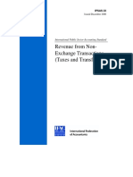 Revenue From Non-Exchange Transactions (Taxes and Transfers)