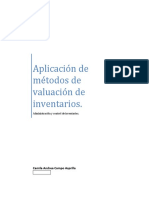 Aplicación de Métodos de Valuación de Inventarios ACTIVIDAD