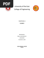 University of The East College of Engineering: Plate No. 6 Rubber