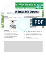 Ficha Elementos Basicos de La Geometria para Tercero de Primaria