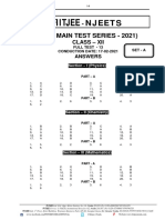 Njeets Full Test-13 - PCM - Answer Key - Solutions