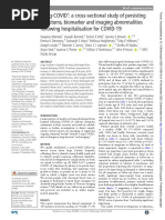 Long-COVID': A Cross - Sectional Study of Persisting Symptoms, Biomarker and Imaging Abnormalities Following Hospitalisation For COVID-19