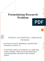 Research Process and Problem Identification & Definition