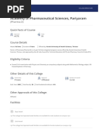 Academy of Pharmaceutical Sciences, Pariyaram: (Pharma.D)