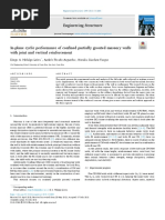 In-Plane Cyclic Performance of Confined Partially Grouted Masonry Walls With Joint and Vertical Reinforcement