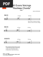 Bill Evans Voicings Rootless Chords