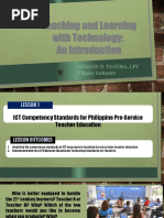 Teaching and Learning With Technology: An Introduction: Rexson D. Taguba, LPT Filipino Instructor