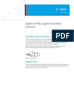 Agilent Hi-Plex Ligand Exchange Columns: Installation Column Connections