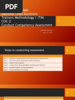 Steps in Conducting Competency Assessment