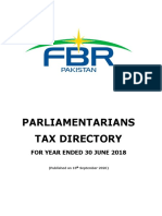 Parliamentarians Tax Directory: For Year Ended 30 June 2018