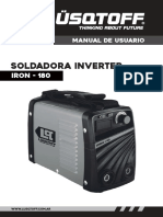 Soldadora Inverter: IRON - 180