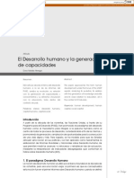 El Desarrollo Humano y La Generación de Capacidades