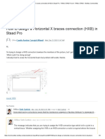 How To Design A Horizontal X Braces Connection (HXB) in Staad Pro - RAM - STAAD Forum - RAM - STAAD - Bentley Communities