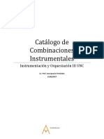 Catálogo de Combinaciones Instrumentales - Juan Ignacio Fernández