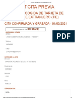 Marzo Automático para La Solicitud de Cita Previa